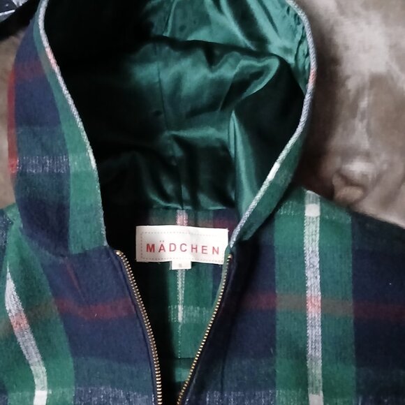 Anthropologie Madchen, Elegant Plaid Hooded Cape, Small, $60 and FREE SHIPPING! - Picture 6 of 14